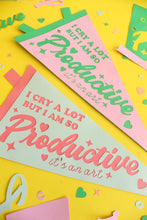 Load image into Gallery viewer, "I Cry A Lot but I Am So Productive" Pennant Flag Cut File (Studio3 and SVG)