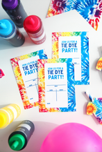 Load image into Gallery viewer, Tie Dye Party Printable Pack