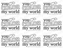 Load image into Gallery viewer, Color Printable Valentine - Heart