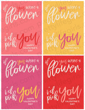 Load image into Gallery viewer, Flower Printable Valentine