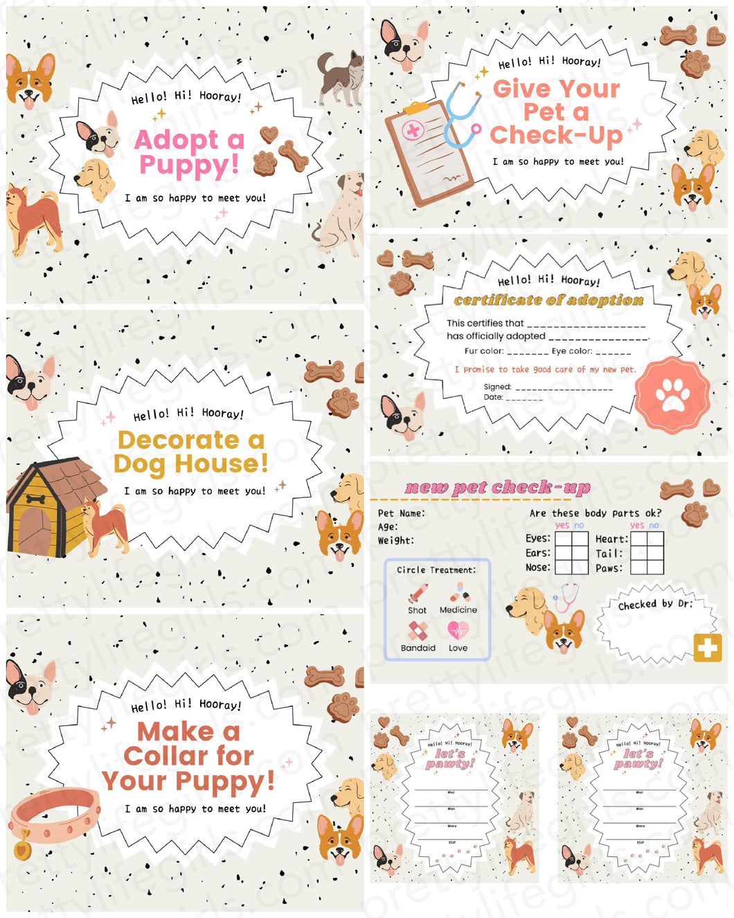 Puppy Party Printable Pack