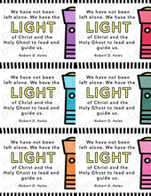 Load image into Gallery viewer, Baptism Flashlight Printable Gift Tag