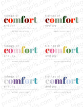 Load image into Gallery viewer, Comfort and Joy Printable Gift Tag