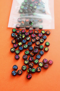 Color on Black Letter Beads - Jewelry Kit Add-On