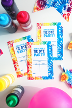 Load image into Gallery viewer, Tie Dye Party Printable Pack
