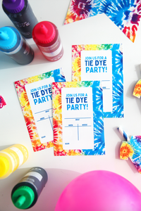 Tie Dye Party Printable Pack