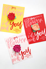 Load image into Gallery viewer, Flower Printable Valentine
