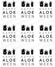 Load image into Gallery viewer, Happy ALOE-Ween Printable Tag
