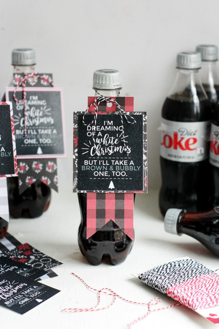 Soda Christmas Printable Gift Tag