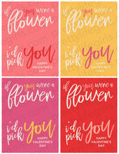 Load image into Gallery viewer, Flower Printable Valentine
