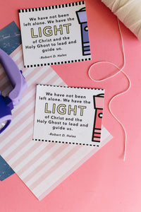 Baptism Flashlight Printable Gift Tag